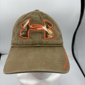 Under Armour Hat Cap‎ Adult OSFA Adjustable Camo Orange Snapback